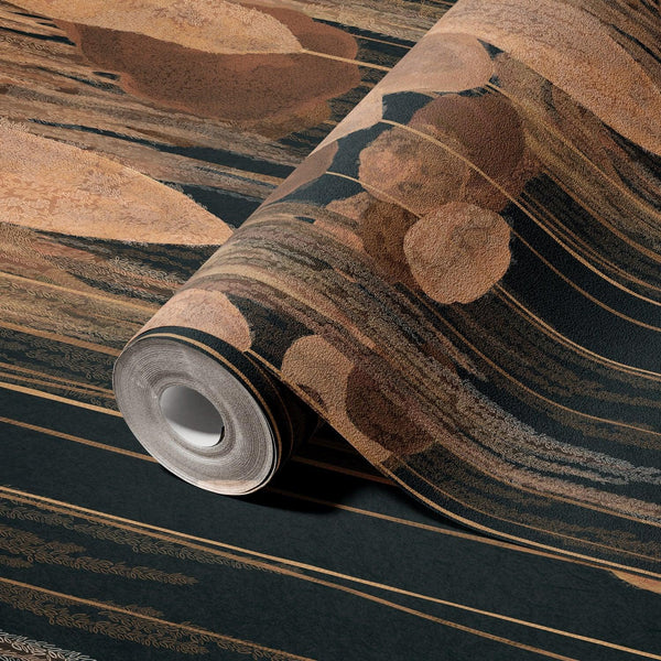 Modern Art Wall Mural, Trees Wallpaper, Black Yellow Oversized Nature Theme Customized Wall Covering, Non - Woven, Non - Adhesive, Removable, Washable, Large - Adawall Wallpaper - Registered Trade Accounts Only, Wallpaper Wholesale Account - SE309-3 - Adawall Wholesale - Wallpaper Wholesaler