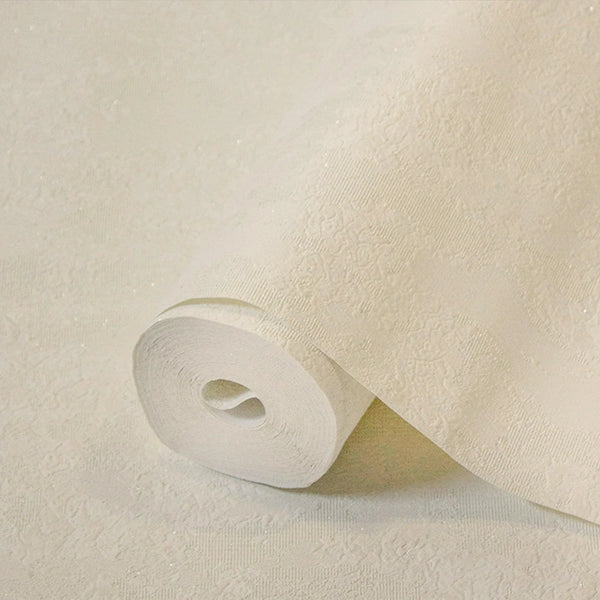 Modern Deep Embossed Wallpaper, Cream Solid Color Plain Elegant Sparkling Glittering Wallcovering, Easy Clean, Abstract, Plain, Non - Woven - Adawall Wallpaper - Registered Trade Accounts Only, Wallpaper Wholesale Account - 1402-2 - Adawall Wholesale - Wallpaper Wholesaler