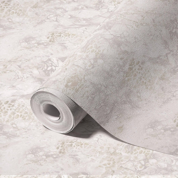 Modern Marble Embossed Silver Flower Wallpaper, Off White Home Wall Decor, Marbled Wallpaper, Textured Wallcovering Non - Adhesive, Non - Peel and Stick - Adawall Wallpaper - Registered Trade Accounts Only, Wallpaper Wholesale Account - 23101-1 - Adawall Wholesale - Wallpaper Wholesaler