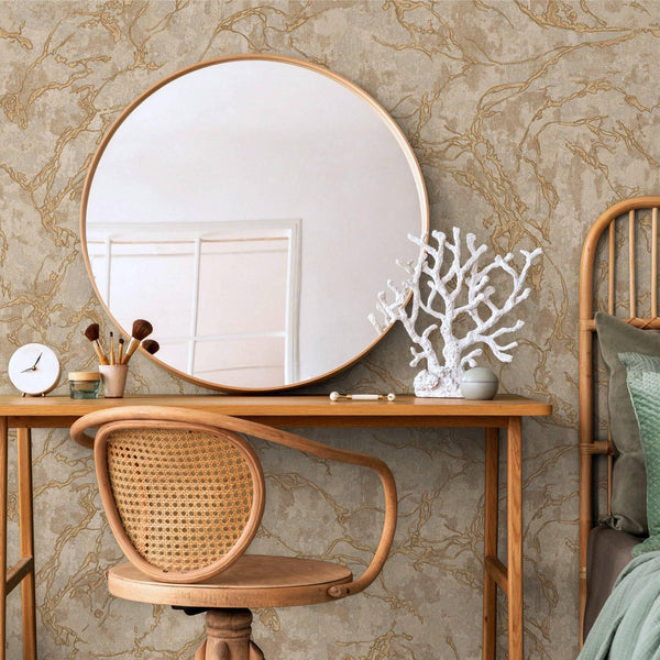 Modern Veined Texture Metallic Wallpaper, Brown, Copper Modern 3D Embossed Marble Metallic Accents, Industrial Deign - Adawall Wallpaper - Registered Trade Accounts Only, Wallpaper Wholesale Account - 1503-4 - Adawall Wholesale - Wallpaper Wholesaler