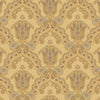 Modern Yellow Damask Wallpaper, Home Wall Decor, Aesthetic Wallpaper, Textured Wallcovering Non-Adhesive and Non-Peel and Stick - Walloro High End Wallcoverings & More