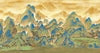 Mountains Scenic Wall Mural, Yellow Landscape Wallpaper, Modern Custom Size Wall Covering, Non - Woven, Non - Pasted, Washable, Removable, Extra Large Wall Covering - Adawall Wallpaper - Registered Trade Accounts Only, Wallpaper Wholesale Account - FJ318-1 - Adawall Wholesale - Wallpaper Wholesaler