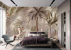 Nature Forest Wallpaper, Birds Palm Tree Wall Mural, Brown Jungle Theme Large Wall Art, Non - Woven, Non - Adhesive, Removable, Exotic Wall Paper - Adawall Wallpaper - Registered Trade Accounts Only, Wallpaper Wholesale Account - A317-3 - Adawall Wholesale - Wallpaper Wholesaler