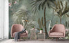 Nature Forest Wallpaper, Birds Palm Tree Wall Mural, Light Green Jungle Theme Large Wall Art, Non - Woven, Non - Adhesive, Removable, Exotic Wall Paper - Adawall Wallpaper - Registered Trade Accounts Only, Wallpaper Wholesale Account - A317-2 - Adawall Wholesale - Wallpaper Wholesaler