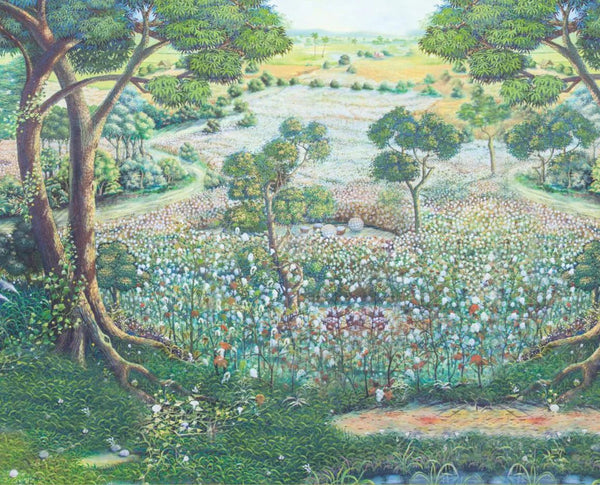Nature Landscape Wall Mural, Green Trees Scene Wallpaper, Flowers Extra Large Custom Size Wall Art, Non - Woven, Non - Pasted, Removable, Washable - Adawall Wallpaper - Registered Trade Accounts Only, Wallpaper Wholesale Account - t_SE319-1 - Adawall Wholesale - Wallpaper Wholesaler