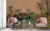 Nature Theme Wall Mural, Palm Trees Lake Scenic Wall Mural, Brown Jungle Scene Large Wall Art, Non - Woven, Non - Adhesive, Removable, Exotic Wall Paper, Washable - Adawall Wallpaper - Registered Trade Accounts Only, Wallpaper Wholesale Account - A318-3 - Adawall Wholesale - Wallpaper Wholesaler