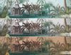 Nature Theme Wall Mural, Palm Trees Lake Scenic Wall Mural, Green Jungle Scene Large Wall Art, Non-Woven, Non-Adhesive, Removable, Exotic Wall Paper, Washable - Walloro High End Wallcoverings & More