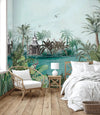 Nature Theme Wall Mural, Palm Trees Lake Scenic Wall Mural, Green Jungle Scene Large Wall Art, Non - Woven, Non - Adhesive, Removable, Exotic Wall Paper, Washable - Adawall Wallpaper - Registered Trade Accounts Only, Wallpaper Wholesale Account - A318-1 - Adawall Wholesale - Wallpaper Wholesaler