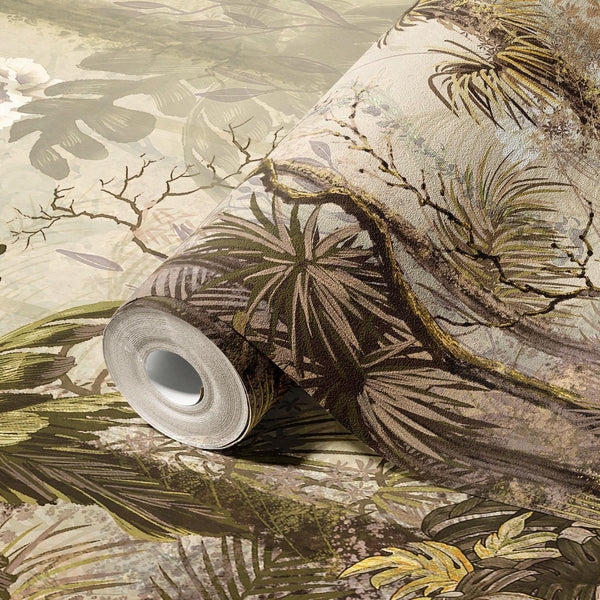 Nature Trees Wall Mural, Yellow Forest Theme Wallpaper, Large Jungle Custom Size Wall Art, Non - Woven, Non - Pasted, Removable, Washable, Covering - Adawall Wallpaper - Registered Trade Accounts Only, Wallpaper Wholesale Account - SE308-2 - Adawall Wholesale - Wallpaper Wholesaler