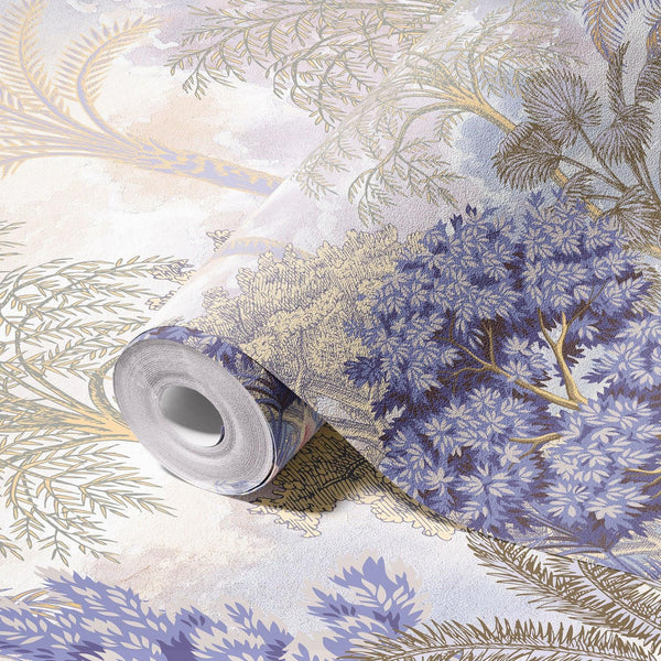 Nature Tropical Wallpaper, Purple Forest Wall Mural, Custom Size Trees Wall Art, Non - Woven, Non - Pasted, Removable, Washable, Oversized Wall Paper - Adawall Wallpaper - Registered Trade Accounts Only, Wallpaper Wholesale Account - SE304-1 - Adawall Wholesale - Wallpaper Wholesaler