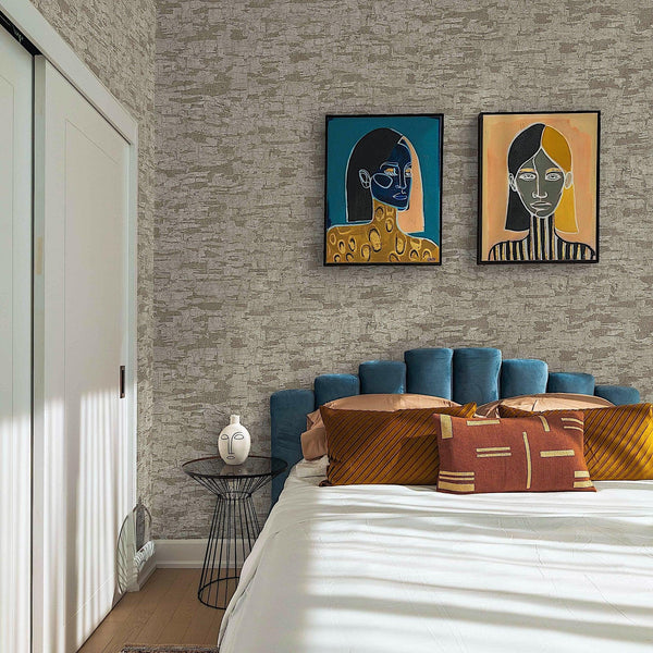 Neutral Cork Wood Bark Wallpaper, Wood Grain Tree Trunk Deep Embossed Rich Textured Wallcovering - Adawall Wallpaper - Registered Trade Accounts Only, Wallpaper Wholesale Account - 23210-4 - Adawall Wholesale - Wallpaper Wholesaler