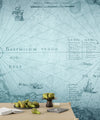 Old Blue Map Collage Wallpaper, History Mural, Oversized Custom Size Wall Art, Non - Woven, Non - Adhesive, Modern Wall Paper, Removable - Adawall Wallpaper - Registered Trade Accounts Only, Wallpaper Wholesale Account - W77787 - Adawall Wholesale - Wallpaper Wholesaler