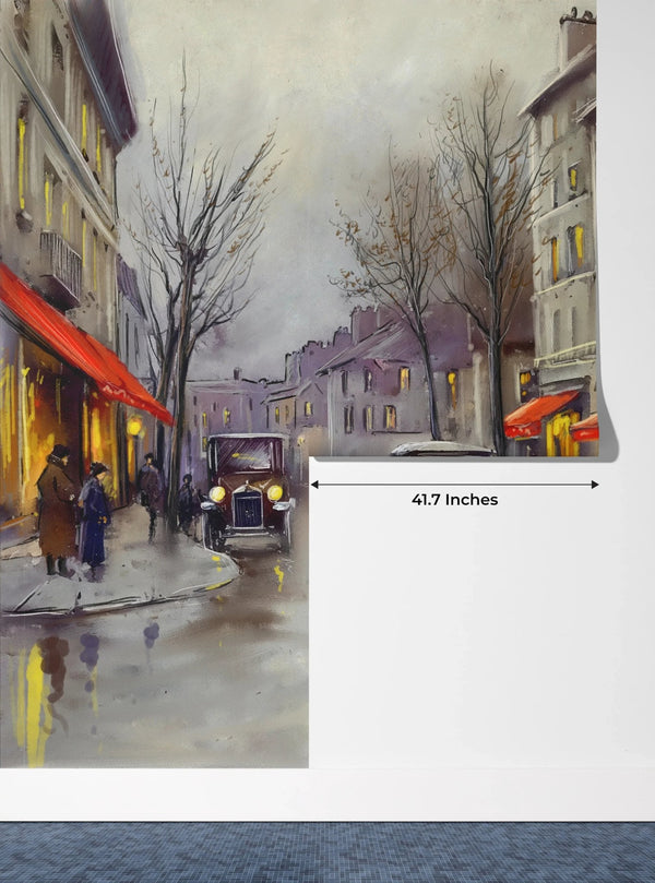 Old Town Wallpaper, Watercolor Mural, Oversized Custom Size Wall Art, Non - Woven, Non - Adhesive, Modern Wall Paper, Removable - Adawall Wallpaper - Registered Trade Accounts Only, Wallpaper Wholesale Account - W77822 - Adawall Wholesale - Wallpaper Wholesaler