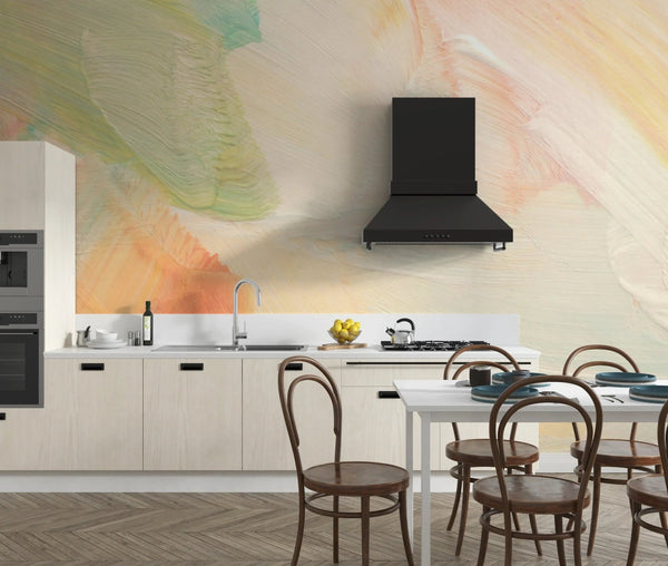 Pastel Colors Wallpaper, Acrylic Paint Strokes Mural, Oversized Custom Size Wall Art, Non - Woven, Non - Adhesive, Modern Wall Paper, Removable - Adawall Wallpaper - Registered Trade Accounts Only, Wallpaper Wholesale Account - W78220 - Adawall Wholesale - Wallpaper Wholesaler