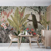 Peacock Wallpaper, Tropical Leaves Wall Mural, Oversized Custom Size Wall Art, Non - Woven, Non - Adhesive, Modern Wall Paper, Removable - Adawall Wallpaper - Registered Trade Accounts Only, Wallpaper Wholesale Account - W77483 - Adawall Wholesale - Wallpaper Wholesaler