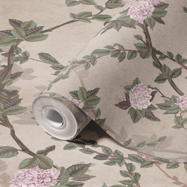 Peony Chinoiserie Blossom Wall Mural, Light Green Floral Bloom Wallpaper, Oversized Contemporary Custom Size Wall Art, Non - Woven, Non - Pasted, Removable - Adawall Wallpaper - Registered Trade Accounts Only, Wallpaper Wholesale Account - SE313-2 - Adawall Wholesale - Wallpaper Wholesaler