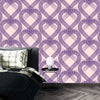 Purple Heart Wallpaper, Seamless Pattern Mural, Oversized Custom Size Wall Art, Non - Woven, Non - Adhesive, Modern Wall Paper, Removable - Adawall Wallpaper - Registered Trade Accounts Only, Wallpaper Wholesale Account - W78192 - Adawall Wholesale - Wallpaper Wholesaler