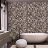 Round Shapes Deep Embossed Wallpaper, Brown Modern Geometric Flocked Wallcovering, Non - Pasted, Large 114 sq ft Roll - Adawall Wallpaper - Registered Trade Accounts Only, Wallpaper Wholesale Account - 1209-4 - Adawall Wholesale - Wallpaper Wholesaler