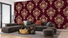 Royal Victorian Damask Wallpaper, Seamless Pattern Mural, Oversized Custom Size Wall Art, Non - Woven, Non - Adhesive, Modern Wall Paper, Removable - Adawall Wallpaper - Registered Trade Accounts Only, Wallpaper Wholesale Account - W78086 - Adawall Wholesale - Wallpaper Wholesaler