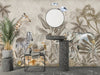 Safari Animals Wallpaper, Watercolor Mural, Oversized Custom Size Wall Art, Non - Woven, Non - Adhesive, Modern Wall Paper, Removable - Adawall Wallpaper - Registered Trade Accounts Only, Wallpaper Wholesale Account - W77832 - Adawall Wholesale - Wallpaper Wholesaler