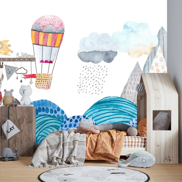 Sea Landscape Wallpaper, Seamless Pattern Mural, Oversized Custom Size Wall Art, Non - Woven, Non - Adhesive, Modern Wall Paper, Removable - Adawall Wallpaper - Registered Trade Accounts Only, Wallpaper Wholesale Account - W77946 - Adawall Wholesale - Wallpaper Wholesaler
