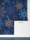 Snowflakes Wallpaper, Seamless Pattern Mural, Oversized Custom Size Wall Art, Non - Woven, Non - Adhesive, Modern Wall Paper, Removable - Adawall Wallpaper - Registered Trade Accounts Only, Wallpaper Wholesale Account - W78028 - Adawall Wholesale - Wallpaper Wholesaler