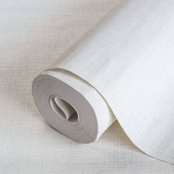 Solid Color Linen Textured Wallpaper, Cream Modern Neutral Colors Non - Pasted Wallcovering - Adawall Wallpaper - Registered Trade Accounts Only, Wallpaper Wholesale Account - 1112-1 - Adawall Wholesale - Wallpaper Wholesaler