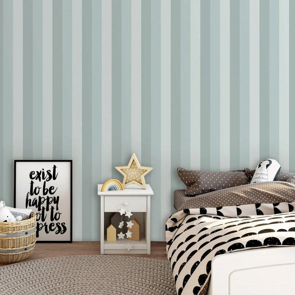 Striped Textured Wallpaper for Kids Room, Boys Bedroom Wall Paper, Nursery Wallpaper, 114 sq ft, Blue Gray Wallpaper, Washable, Modern - Adawall Wallpaper - Registered Trade Accounts Only, Wallpaper Wholesale Account - 8908-2 - Adawall Wholesale - Wallpaper Wholesaler