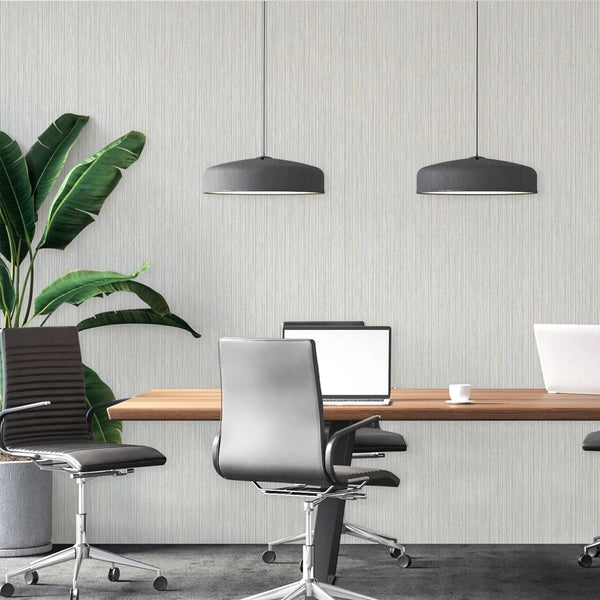 Stylish Thin Stripes Wallpaper, Gray 3D Deep Embossed Wallcovering for Interior Design Ideas, Modern Striped Large 114 sq ft Roll - Adawall Wallpaper - Registered Trade Accounts Only, Wallpaper Wholesale Account - 1212-1 - Adawall Wholesale - Wallpaper Wholesaler