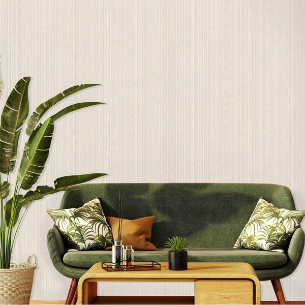 Stylish Thin Stripes Wallpaper, White 3D Deep Embossed Wallcovering for Interior Design Ideas, Modern Striped Large 114 sq ft Roll - Adawall Wallpaper - Registered Trade Accounts Only, Wallpaper Wholesale Account - 1212-4 - Adawall Wholesale - Wallpaper Wholesaler