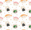 Sushi Kawaii Watercolor Food Wallpaper, Seamless Pattern Mural, Oversized Custom Size Wall Art, Non - Woven, Non - Adhesive, Modern Wall Paper, Removable - Adawall Wallpaper - Registered Trade Accounts Only, Wallpaper Wholesale Account - W77534 - Adawall Wholesale - Wallpaper Wholesaler