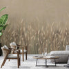 Swaying Wheat Field Wall Mural, Yellow Windy Wheat Wallpaper, Large Nature Custom Size Wall Covering, Non-Woven, Non-Pasted, Removable, Washable - Walloro High End Wallcoverings & More