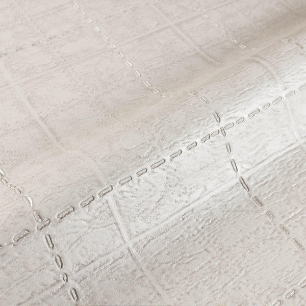 Textured Embossed Geometric Cubic Gray, Home Wall Decor, Aesthetic Wallpaper, Textured Wallcovering Non-Adhesive and Non-Peel - Walloro High End Wallcoverings & More