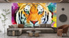 Tiger Wallpaper, Oil Painting Mural, Oversized Custom Size Wall Art, Non - Woven, Non - Adhesive, Modern Wall Paper, Removable - Adawall Wallpaper - Registered Trade Accounts Only, Wallpaper Wholesale Account - W78167 - Adawall Wholesale - Wallpaper Wholesaler