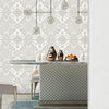 Timeless Design 3D Embossed Damask Wallpaper, White, Silver Luxury Velvet Feeling Wallcovering, Large 114 sq ft Roll - Adawall Wallpaper - Registered Trade Accounts Only, Wallpaper Wholesale Account - 1301-1 - Adawall Wholesale - Wallpaper Wholesaler