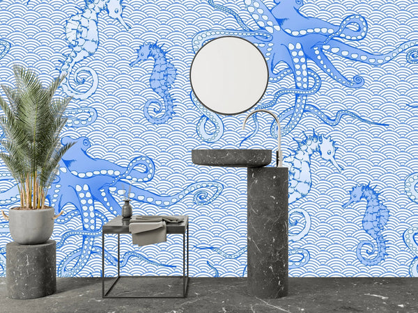Toile de Jou Wallpaper, Seamless Pattern Mural, Oversized Custom Size Wall Art, Non - Woven, Non - Adhesive, Modern Wall Paper, Removable - Adawall Wallpaper - Registered Trade Accounts Only, Wallpaper Wholesale Account - W78095 - Adawall Wholesale - Wallpaper Wholesaler