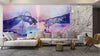 Touching Hands Wallpaper, Dark Violet Mural, Oversized Custom Size Wall Art, Non - Woven, Non - Adhesive, Modern Wall Paper, Removable - Adawall Wallpaper - Registered Trade Accounts Only, Wallpaper Wholesale Account - W78210 - Adawall Wholesale - Wallpaper Wholesaler