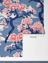 Traditional Japanese Kimono Wallpaper, Sakura Pattern Mural, Oversized Custom Size Wall Art, Non - Woven, Non - Adhesive, Modern Wall Paper, Removable - Adawall Wallpaper - Registered Trade Accounts Only, Wallpaper Wholesale Account - W77499 - Adawall Wholesale - Wallpaper Wholesaler