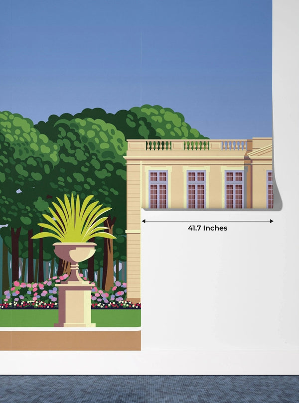 Traditional Romantic Old Chateau Wallpaper, Garden Mural, Oversized Custom Size Wall Art, Non - Woven, Non - Adhesive, Modern Wall Paper, Removable - Adawall Wallpaper - Registered Trade Accounts Only, Wallpaper Wholesale Account - W77775 - Adawall Wholesale - Wallpaper Wholesaler