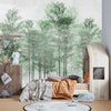 Trees Wallpaper, Foggy Forest Mural, Oversized Custom Size Wall Art, Non - Woven, Non - Adhesive, Modern Wall Paper, Removable - Adawall Wallpaper - Registered Trade Accounts Only, Wallpaper Wholesale Account - W77995 - Adawall Wholesale - Wallpaper Wholesaler