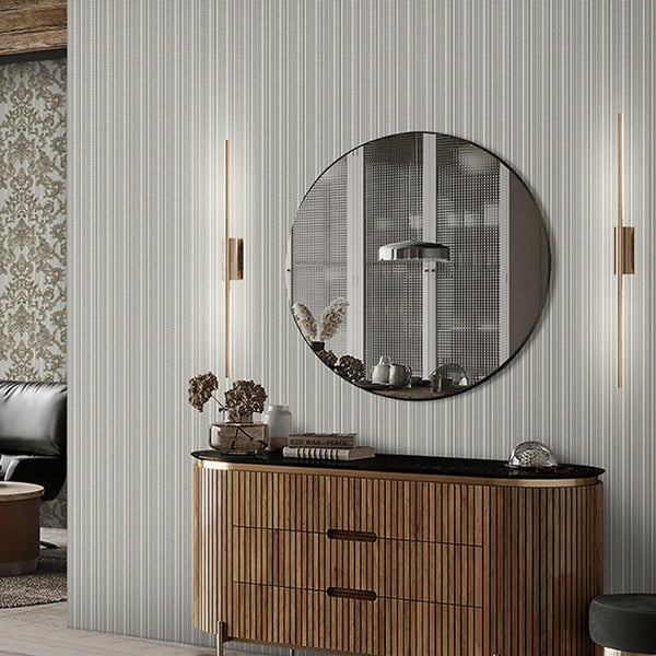 Trendy Thin Striped Textured Wallpaper, Gray, Brown Modern Minimalist Washable Pinstripe Pattern, Home Wall Interior Decor - Adawall Wallpaper - Registered Trade Accounts Only, Wallpaper Wholesale Account - 1307-5 - Adawall Wholesale - Wallpaper Wholesaler