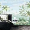 Tropic Flowers Wallpaper, Landscape Mural, Oversized Custom Size Wall Art, Non - Woven, Non - Adhesive, Modern Wall Paper, Removable - Adawall Wallpaper - Registered Trade Accounts Only, Wallpaper Wholesale Account - W77990 - Adawall Wholesale - Wallpaper Wholesaler