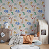 Tropical Animals Wallpaper, Drawing Pattern Mural, Oversized Custom Size Wall Art, Non - Woven, Non - Adhesive, Modern Wall Paper, Removable - Adawall Wallpaper - Registered Trade Accounts Only, Wallpaper Wholesale Account - W77536 - Adawall Wholesale - Wallpaper Wholesaler