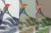 Tropical Jungle Wall Mural, Forest Wallpaper, Purple Tree Leaf Bird, Custom Size, Non - Woven, Modern Wall Paper, Non - Pasted, Washable, Removable - Adawall Wallpaper - Registered Trade Accounts Only, Wallpaper Wholesale Account - FJ300-1 - Adawall Wholesale - Wallpaper Wholesaler