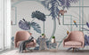 Tropical Jungle Wall Mural, Forest Wallpaper, Purple Tree Leaf Bird, Custom Size, Non - Woven, Modern Wall Paper, Non - Pasted, Washable, Removable - Adawall Wallpaper - Registered Trade Accounts Only, Wallpaper Wholesale Account - FJ300-1 - Adawall Wholesale - Wallpaper Wholesaler
