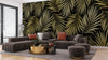 Tropical Luxury Golden Palm Wallpaper, Seamless Pattern Mural, Oversized Custom Size Wall Art, Non - Woven, Non - Adhesive, Modern Wall Paper, Removable - Adawall Wallpaper - Registered Trade Accounts Only, Wallpaper Wholesale Account - W77596 - Adawall Wholesale - Wallpaper Wholesaler