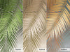 Tropical Tree Leaves Wallpaper, Above the Bed Wall Mural, Beige Leaves Custom Size Wall Covering, Non-Woven, Non-Pasted, Washable, Removable - Walloro High End Wallcoverings & More
