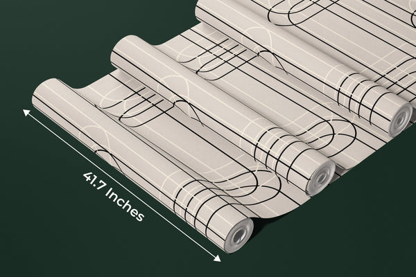 Vertical Lines, Oval Shapes Wallpaper, Seamless Pattern Mural, Oversized Custom Size Wall Art, Non - Woven, Non - Adhesive, Modern Wall Paper, Removable - Adawall Wallpaper - Registered Trade Accounts Only, Wallpaper Wholesale Account - W78194 - Adawall Wholesale - Wallpaper Wholesaler