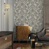 Victorian Damask Striped Wallpaper, Silver, Gray Rich Textured Embossed Wall Paper, Extra Wide 114 sq ft Roll, Wall Decor, Silver, Washable - Adawall Wallpaper - Registered Trade Accounts Only, Wallpaper Wholesale Account - 1305-5 - Adawall Wholesale - Wallpaper Wholesaler