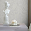 Victorian Damask Striped Wallpaper, White, Gray Rich Textured Embossed Wall Paper, Extra Wide 114 sq ft Roll, Modern Wall Covering, Sturdy, Washable - Adawall Wallpaper - Registered Trade Accounts Only, Wallpaper Wholesale Account - 1305-1 - Adawall Wholesale - Wallpaper Wholesaler